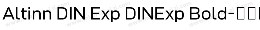 Altinn DIN Exp DINExp Bold字体转换